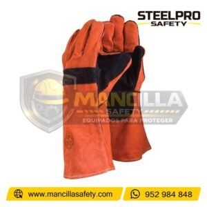 Guantes de Soldar Naranja con Negro Steelpro