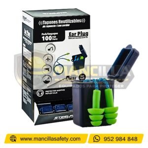 Tapon Auditivo Verde en Caja Steelpro