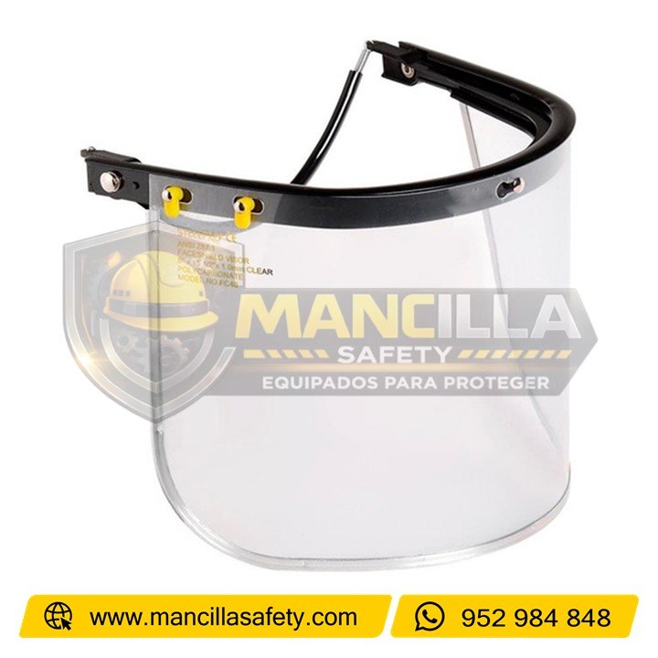 Careta de Esmerilar Con Clip Para Casco Clute