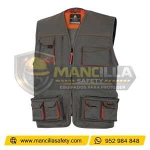 Chaleco de Seguridad  M2GI2 Plomo Deltaplus
