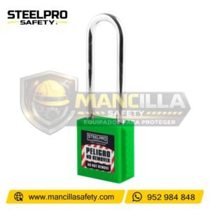 Candado de Bloqueo X10 Long Verde Steelpro
