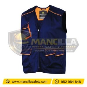 Chaleco M6GIL Azul Marino con Naranja Delta Plus