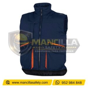 Chaleco SIERRA2 Azul con Naranja Deltaplus