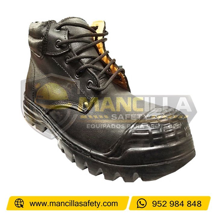 Botín De Cuero Forro Badana Con Refuerzo