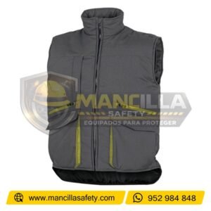 Chaleco SIERRA2 Plomo con Verde Deltaplus