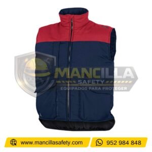 Chaleco SIERRA2 Azul Marino con Rojo Deltaplus