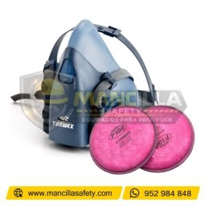 Respirador Media Cara 7502 con Filtros P100 Tarwex