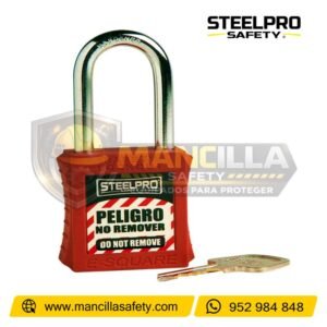 Candado de Seguridad Steelpro X10 Rojo