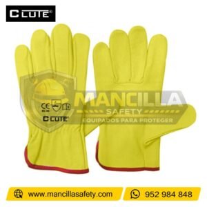 Guantes de Badana Amarillo Clute