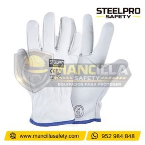 Guantes De Badana Blanco Steelpro