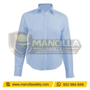 Blusa Oxford Manga Larga Nacional