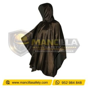 Poncho Impermeable para Lluvia Negro Nacional