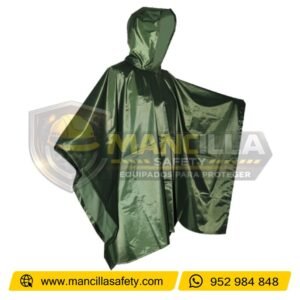 Poncho Impermeable para Lluvia Verde Nacional