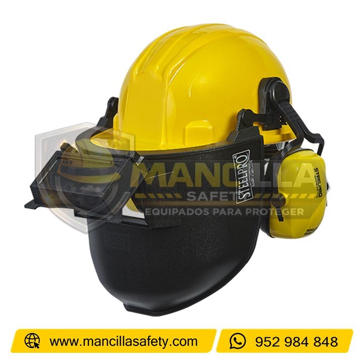 Careta de Soldar Adaptable Para Casco Steelpro