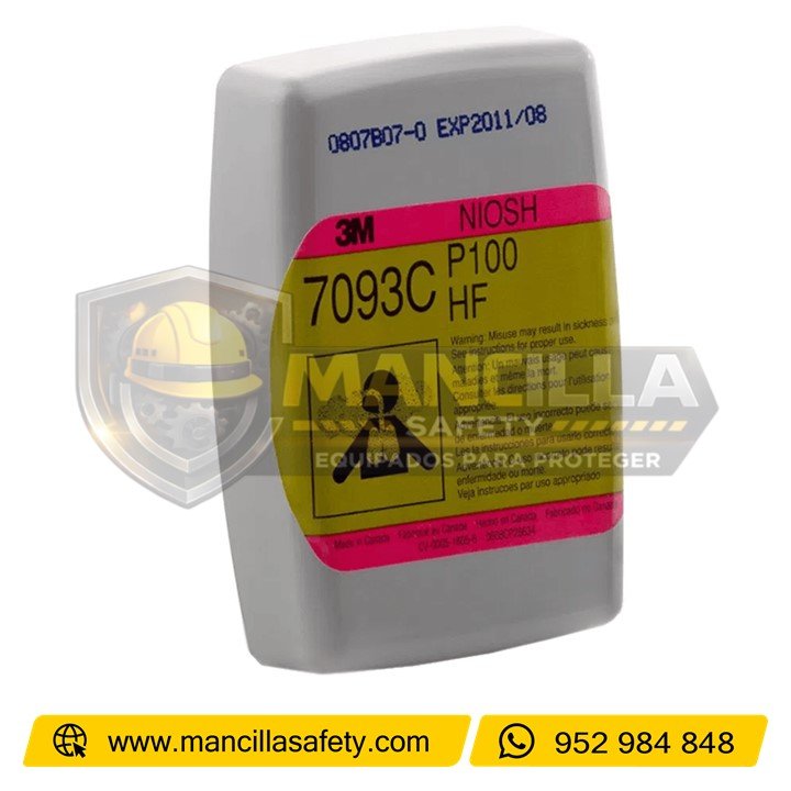 3M FILTRO 7093C P100/HF PROTEGIDO PARA PARTÍCULAS,